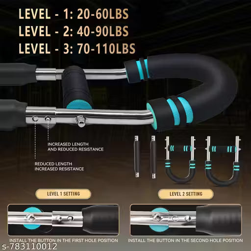 Adjustable Hydraulic Power Twister Arm Trainer Chest Strength Workout Equipment