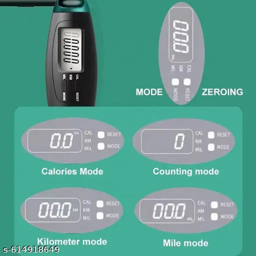 Smart Cordless Digital Jump Rope with Calorie Counter for Indoor & Outdoor Fitness