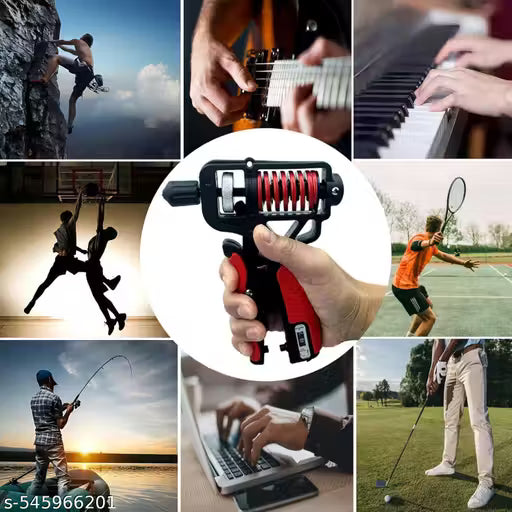 Adjustable Hand Grip Strengthener with Counter and Resistance 20-260lbs