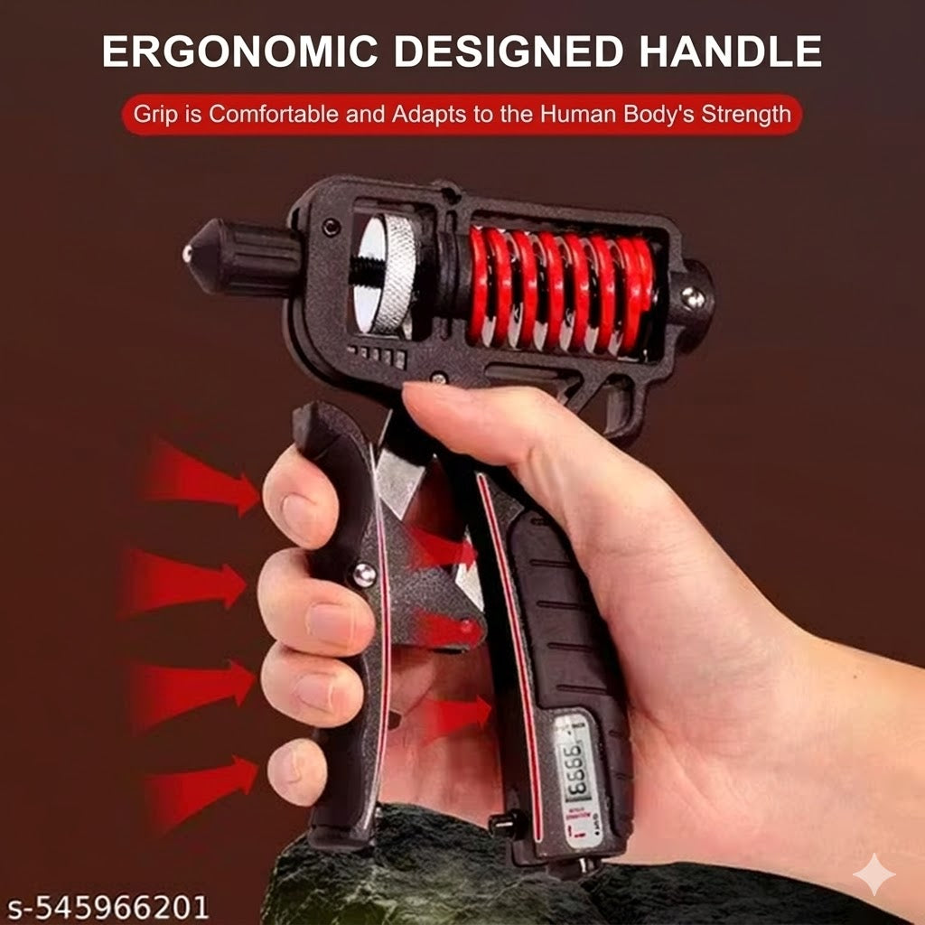 Adjustable Hand Grip Strengthener with Counter and Resistance 20-260lbs
